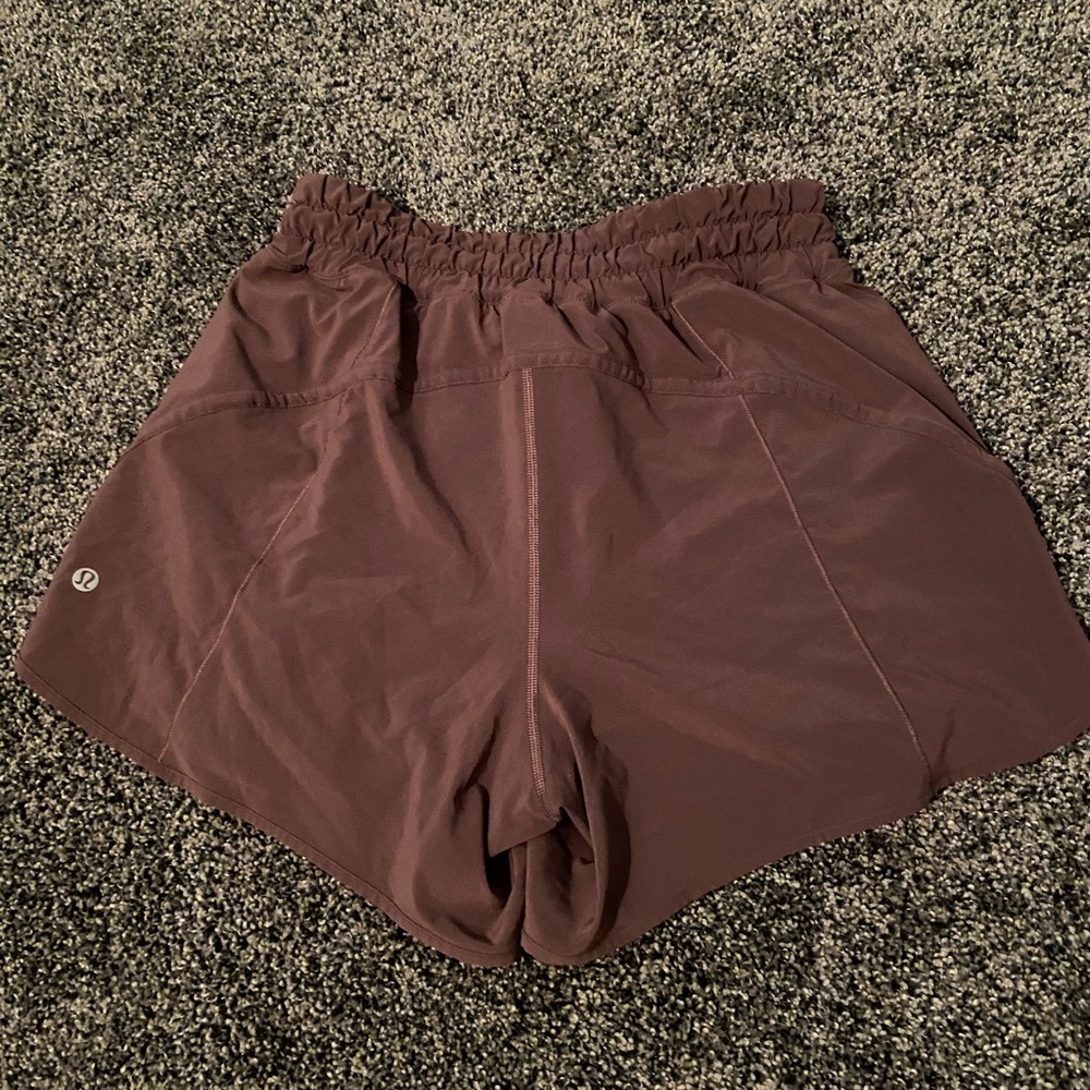 purple lululemon shorts